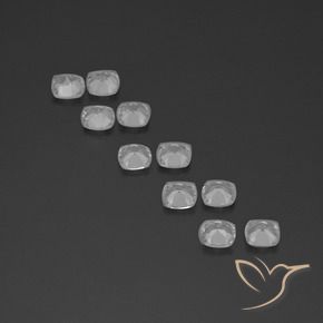 4.64 ct natürliche Weiß Topas-Edelsteine, Kissen, VVS-VS