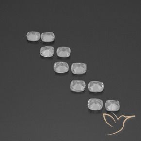 4.36 ct natürliche Klares Weiß Topas-Edelsteine, Kissen, VVS-VS