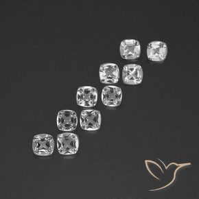 4.51 ct natürliche Klares Weiß Topas-Edelsteine, Kissen, VVS-VS