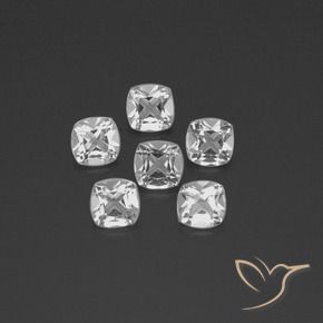2.78 ct natürliche Klares Weiß Topas-Edelsteine, Kissen, VVS-VS