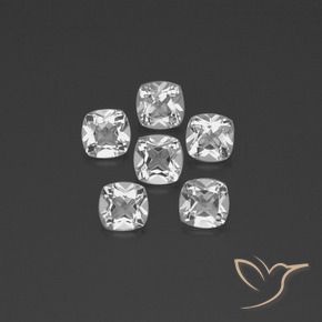 2.81 ct natürliche Klares Weiß Topas-Edelsteine, Kissen, VVS-VS