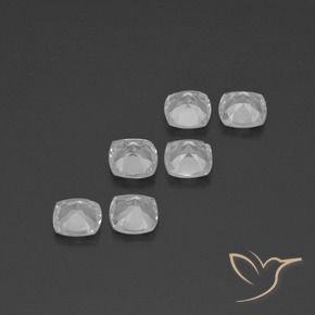 2.81 ct natürliche Klares Weiß Topas-Edelsteine, Kissen, VVS-VS