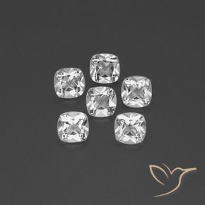 2.94 ct natürliche Klares Weiß Topas-Edelsteine, Kissen, VVS-VS