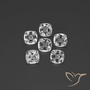 2.73 ct natürliche Klares Weiß Topas-Edelsteine, Kissen, VVS-VS