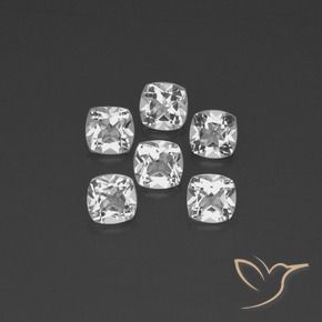 2.91 ct natürliche Klares Weiß Topas-Edelsteine, Kissen, VVS-VS