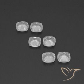 2.91 ct natürliche Klares Weiß Topas-Edelsteine, Kissen, VVS-VS