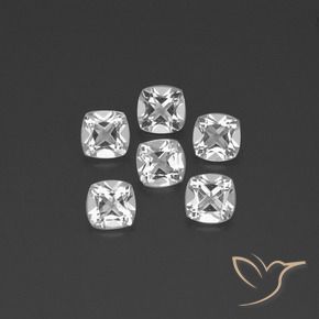 2.76 ct natürliche Weiß Topas-Edelsteine, Kissen, VVS-VS