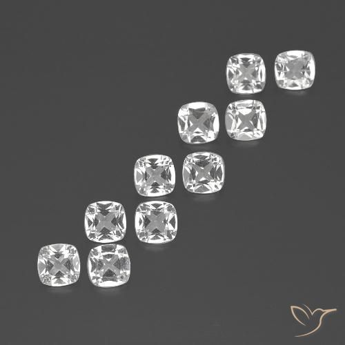 4,53 ct natürliche weißer Topas-Edelsteine, Kissenschliff, VVS-VS