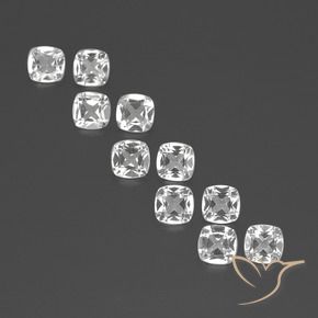 4,53 ct natürliche weißer Topas-Edelsteine, Kissenschliff, VVS-VS