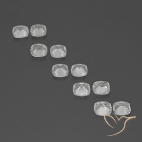 4.86 ct natürliche Weiß Topas-Edelsteine, Kissen, VVS-VS
