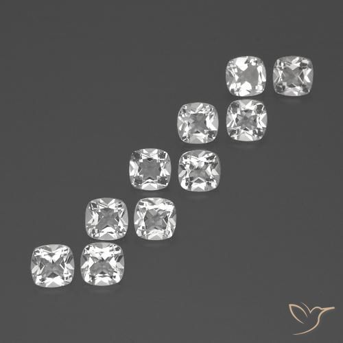 4,74 ct natürliche weißer Topas-Edelsteine, Kissenschliff, VVS-VS