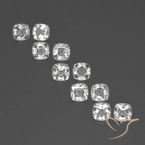 4,74 ct natürliche weißer Topas-Edelsteine, Kissenschliff, VVS-VS