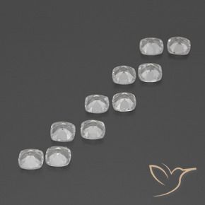 4,74 ct natürliche weißer Topas-Edelsteine, Kissenschliff, VVS-VS