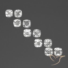 4,89 ct natürliche weißer Topas-Edelsteine, Kissenschliff, VVS-VS