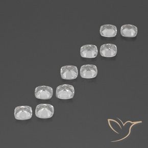 4,89 ct natürliche weißer Topas-Edelsteine, Kissenschliff, VVS-VS