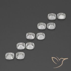 4.40 ct natürliche Klares Weiß Topas-Edelsteine, Kissen, VVS-VS