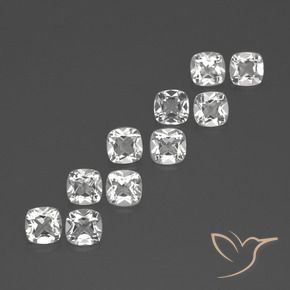 4.82 ct natürliche Klares Weiß Topas-Edelsteine, Kissen, VVS-VS
