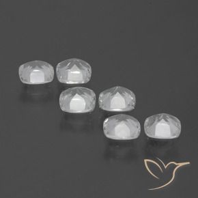 2.50 ct natürliche Klares Weiß Topas-Edelsteine, Kissen, VVS-VS