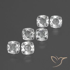 2.73 ct natürliche Klares Weiß Topas-Edelsteine, Kissen, VVS-VS