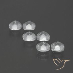 3.05 ct natürliche Weiß Topas-Edelsteine, Kissen, VVS-VS