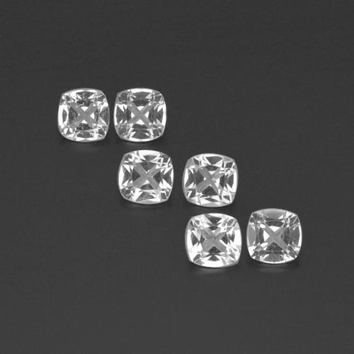 2.76 ct natürliche Klares Weiß Topas-Edelsteine, Kissenschliff, VVS-VS