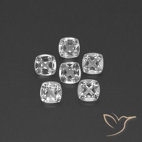 2.82 ct natürliche Klares Weiß Topas-Edelsteine, Kissen, VVS-VS
