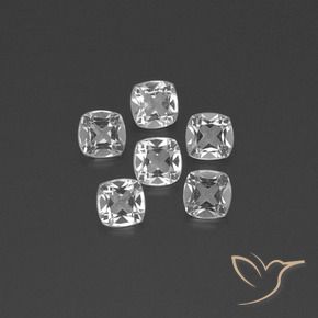 2.86 ct natürliche Klares Weiß Topas-Edelsteine, Kissen, VVS-VS