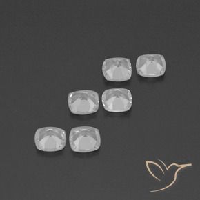 2.86 ct natürliche Klares Weiß Topas-Edelsteine, Kissen, VVS-VS