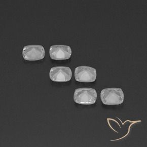 2.26 ct natürliche Klares Weiß Topas-Edelsteine, Kissen, VVS-VS
