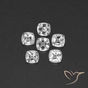 2.70 ct natürliche Klares Weiß Topas-Edelsteine, Kissenschliff, VVS-VS