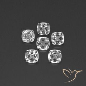2.84 ct natürliche Klares Weiß Topas-Edelsteine, Kissen, VVS-VS