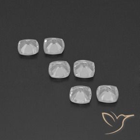 2.84 ct natürliche Klares Weiß Topas-Edelsteine, Kissen, VVS-VS