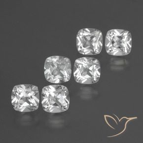 2.61 ct natürliche Weiß Topas-Edelsteine, Kissen, VVS-VS