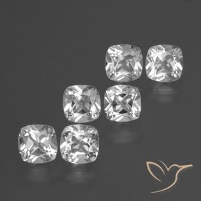 2.98 ct natürliche Klares Weiß Topas-Edelsteine, Kissen, VVS-VS