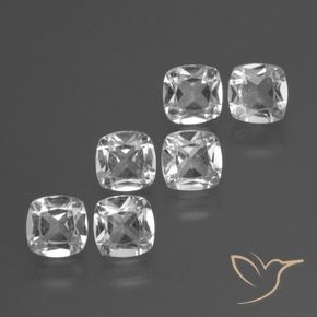 3.24 ct natürliche Klares Weiß Topas-Edelsteine, Kissen, VVS-VS