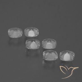 3.24 ct natürliche Klares Weiß Topas-Edelsteine, Kissen, VVS-VS