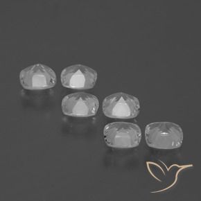 2.84 ct natürliche Klares Weiß Topas-Edelsteine, Kissen, VVS-VS