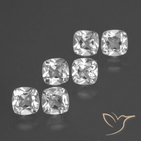 2.81 ct natürliche Klares Weiß Topas-Edelsteine, Kissen, VVS-VS