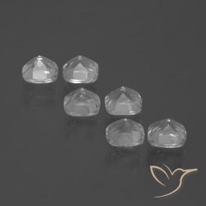 3.16 ct natürliche Klares Weiß Topas-Edelsteine, Kissen, VVS-VS