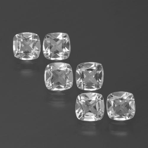 2,64 ct natürliche weißer Topas-Edelsteine, Kissenschliff, VVS-VS