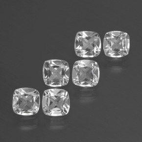 2,64 ct natürliche weißer Topas-Edelsteine, Kissenschliff, VVS-VS