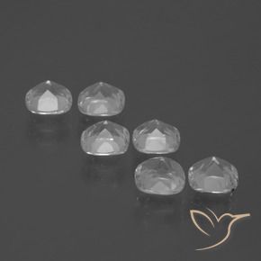 3.06 ct natürliche Klares Weiß Topas-Edelsteine, Kissen, VVS-VS