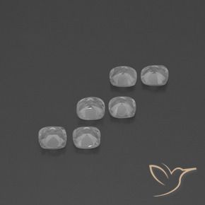 3.03 ct natürliche Klares Weiß Topas-Edelsteine, Kissen, VVS-VS