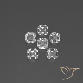 2.55 ct natürliche Klares Weiß Topas-Edelsteine, Kissen, VVS-VS