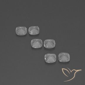 2.55 ct natürliche Klares Weiß Topas-Edelsteine, Kissen, VVS-VS