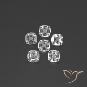 2.78 ct natürliche Klares Weiß Topas-Edelsteine, Kissen, VVS-VS