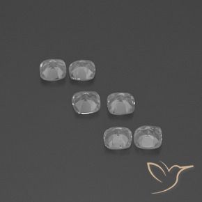3.03 ct natürliche Klares Weiß Topas-Edelsteine, Kissen, VVS-VS