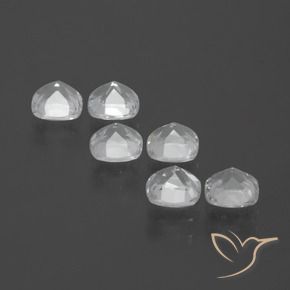 2.92 ct natürliche Klares Weiß Topas-Edelsteine, Kissen, VVS-VS