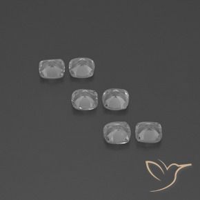 2.89 ct natürliche Klares Weiß Topas-Edelsteine, Kissen, VVS-VS