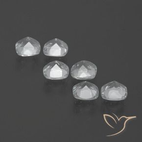 2.80 ct natürliche Klares Weiß Topas-Edelsteine, Kissen, VVS-VS